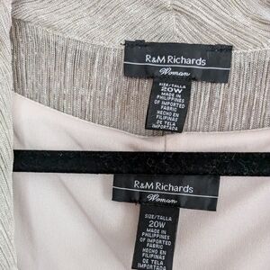 R & M Richards Woman, Champagne XL. 2 piece set